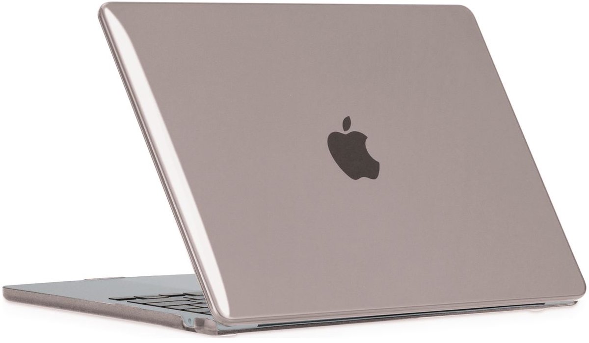 Mobigear Laptophoes geschikt voor Apple MacBook Air 13 Inch (2022-2026) Hoes Hardshell Laptopcover MacBook Case | Mobigear Crystal Case - Grijs - Model A2681 / A3113 / A3240 / A3449