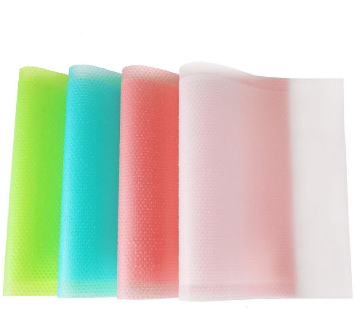 TRANKIELO® – Wasbare Koelkastmatten | Water- en Oliebestendig | Antislip | Op Maat te Snijden | Geschikt voor Vriezer, Glazen Plank en Kast | 45 x 29 cm – 10 Stuks