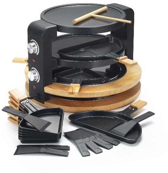raclette-machine 8/10 personen 1500w + grill + crêpemaker - kitchen ...