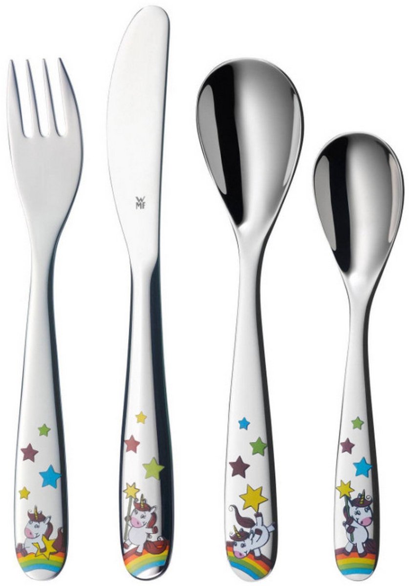 WMF Kids Unicorn - Kinderbestekset - 4-Delig - RVS - Vaatwasserbestendig - Ergonomisch Ontwerp