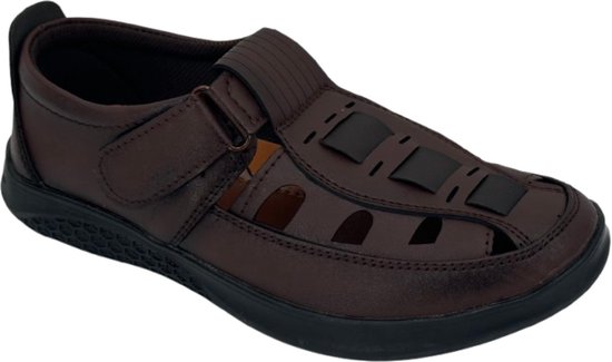 New Generation - Sandales pour femmes pour hommes - Sandales de marche - Marron - Taille 42