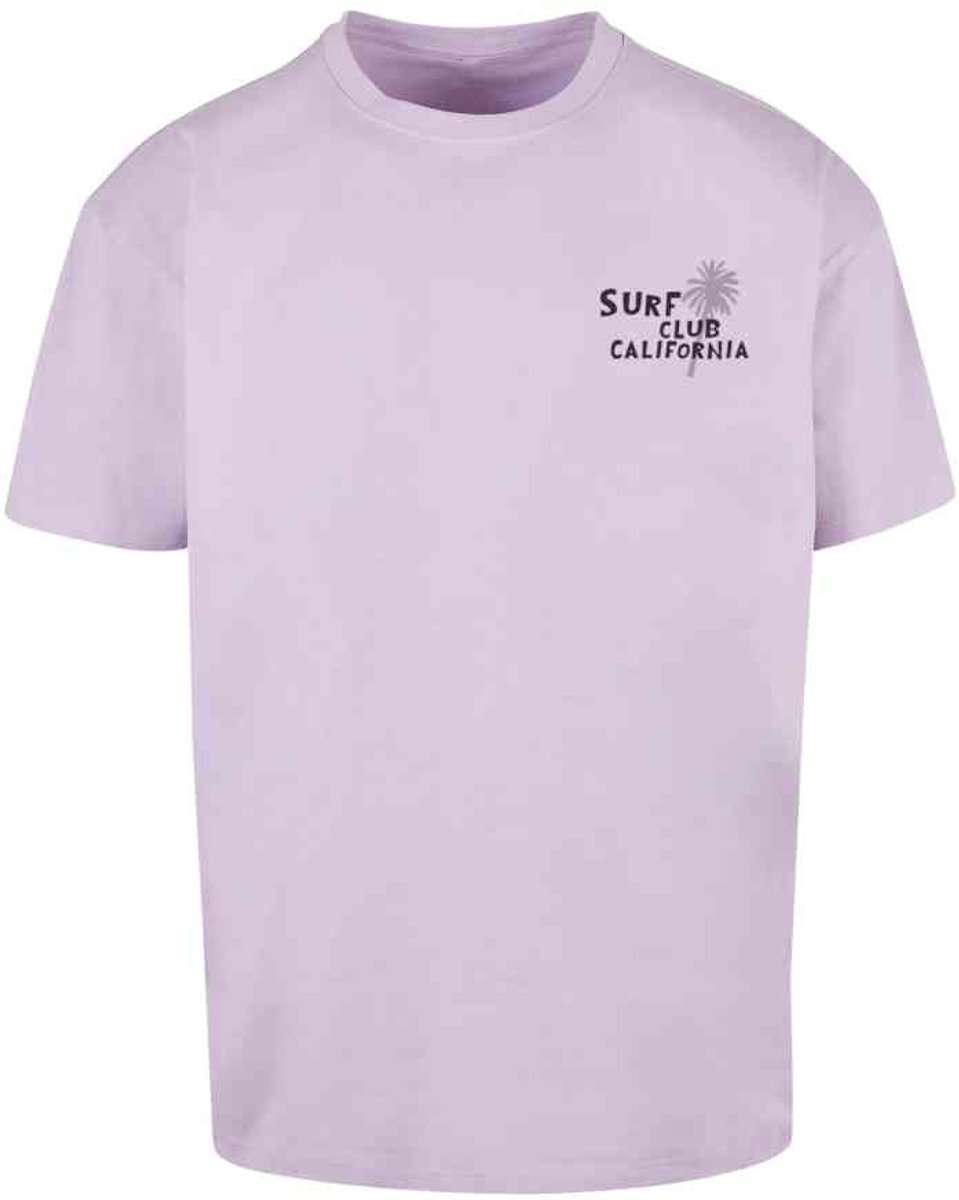 Merchcode - Surf Club California Oversized Heren T-shirt - XXL - Lila