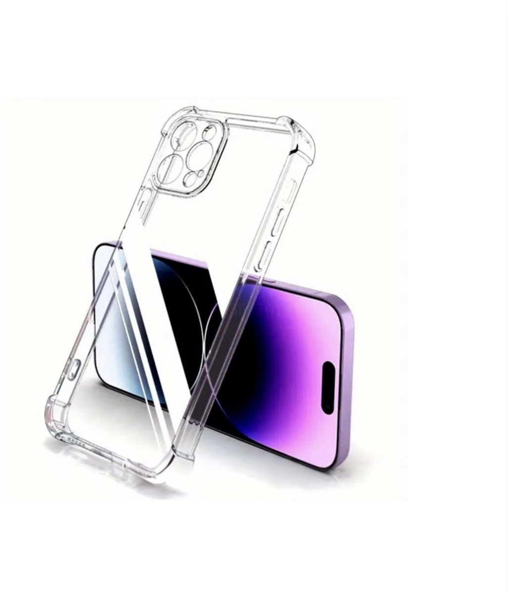 Hoesje Geschikt voor Iphone 16 Pro Max Transparant - Shock proof case doorzichtig