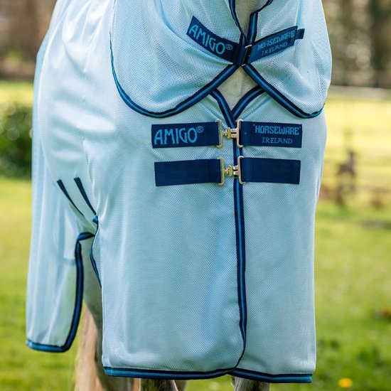 Coperta Assorbente Amigo Horseware Jersey Rem X/Sur M/F – 6'9/155/205 (proitrail-queue) – Navy/Silver - 4