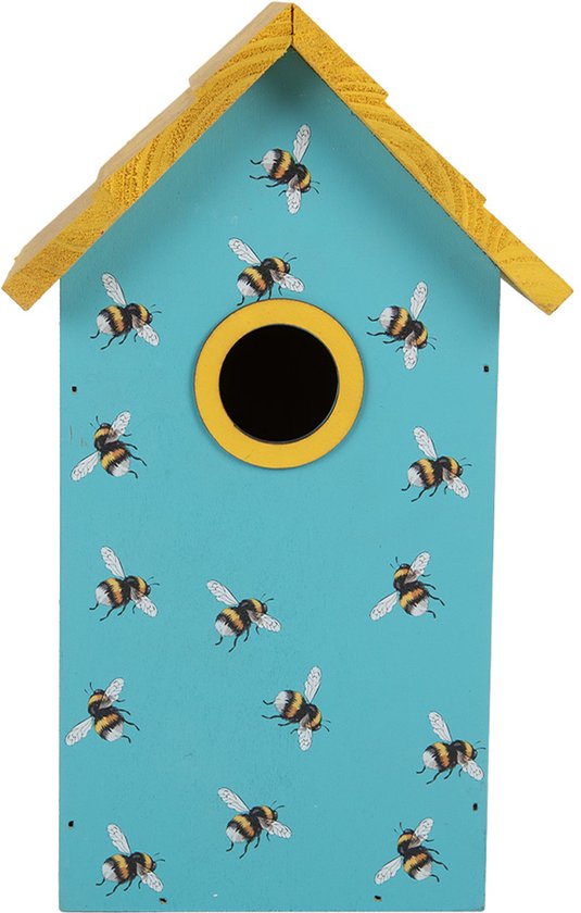 Clayre & Eef Nichoir 15x10x22 cm Bleu Bois