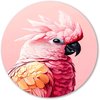 Kaketoe, Digital Art, Roze, geel, wit, zwart, oranje