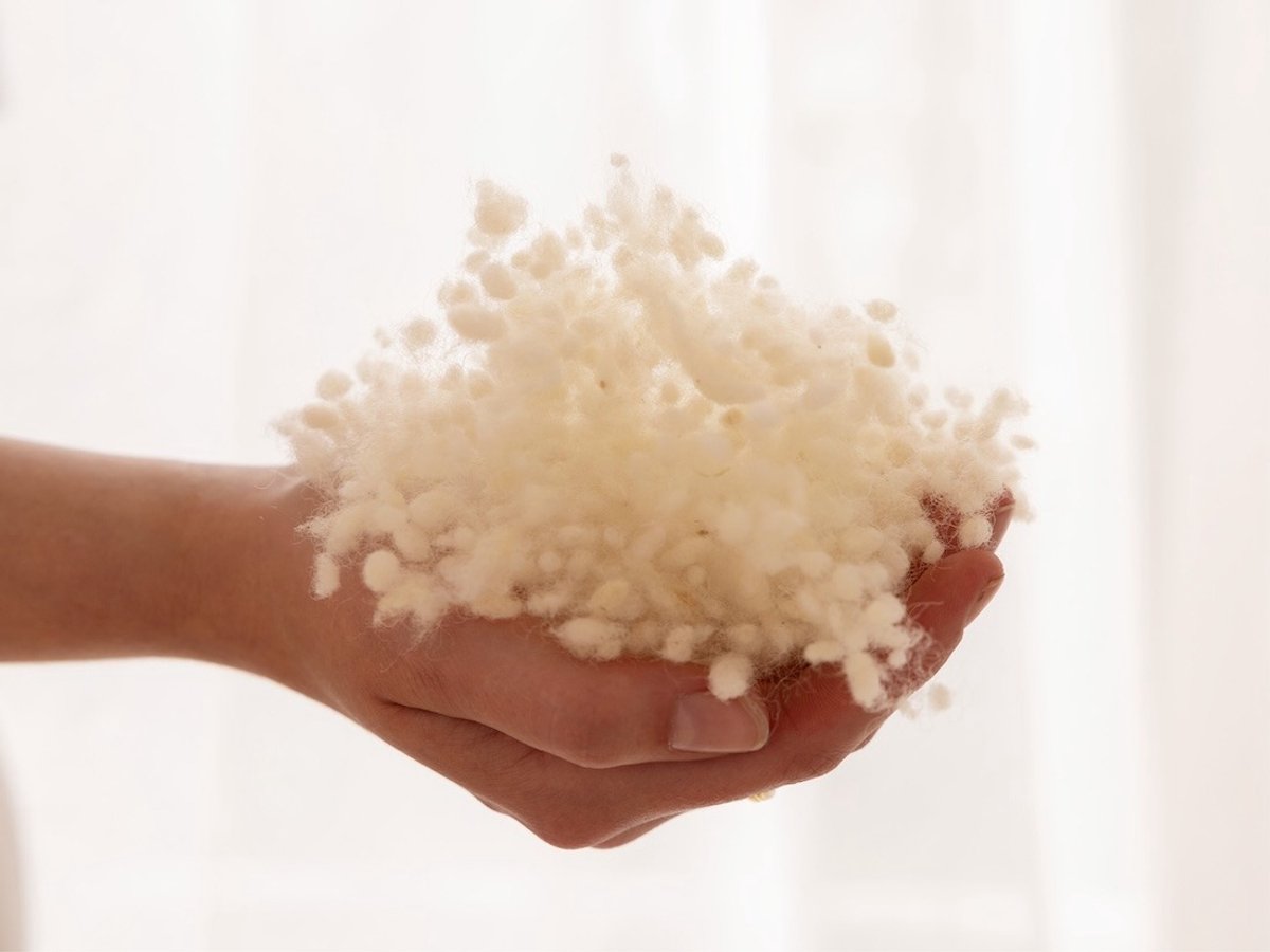 Yumeko hoofdkussen wol 40x80 medium - Biologisch & ecologisch