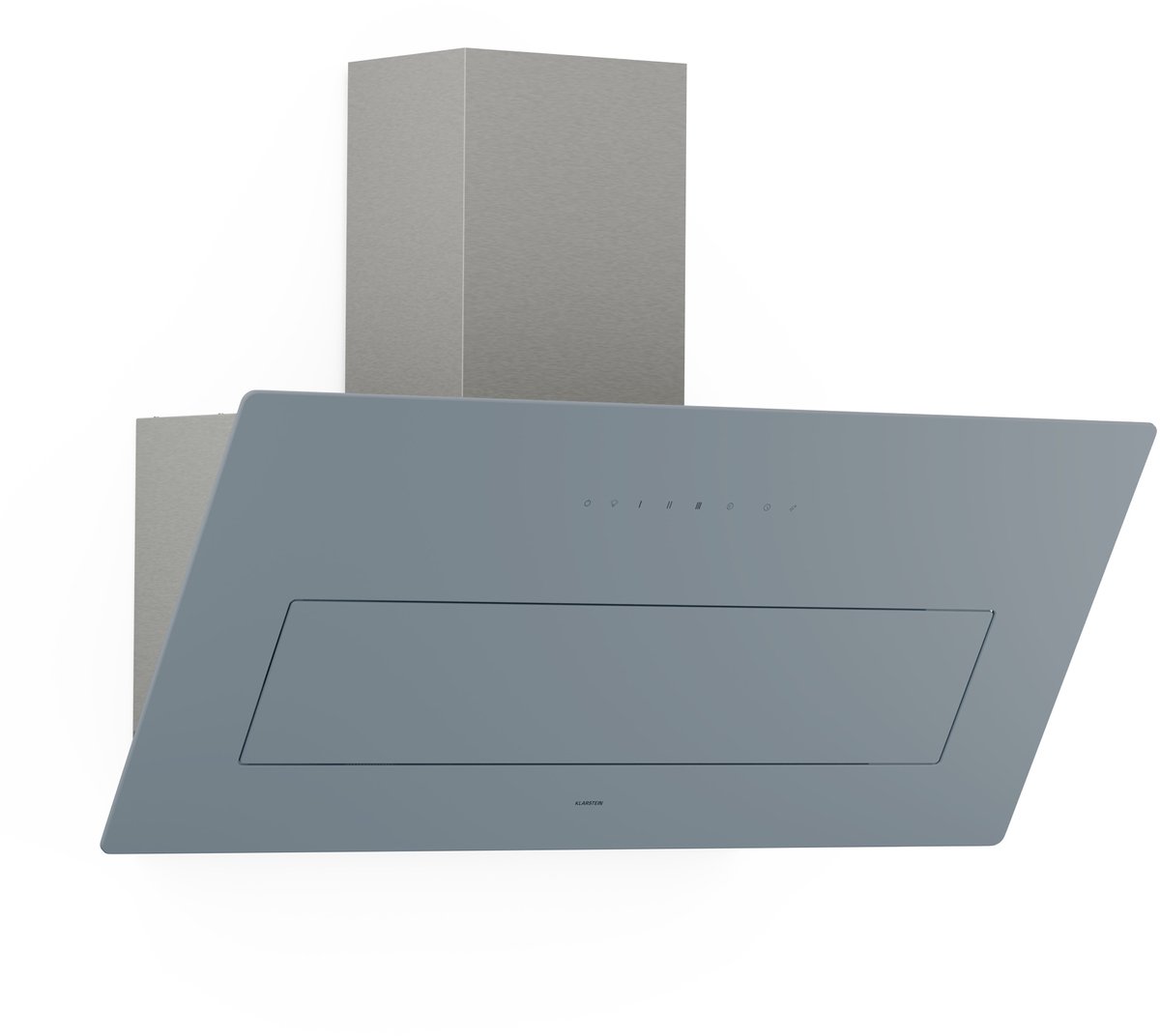 Klarstein Afzuigkap SleekAir - 90 cm afzuigruimte zonder kop, 717 m³/h, energie-efficiëntieklasse A++, touchbediening, LED-verlichting 2700-6500 K, dubbele ventilatie, roestvrij staal - 717 m³/u 65 cm 39 dB - Stil - Dampkap - Wasemkap