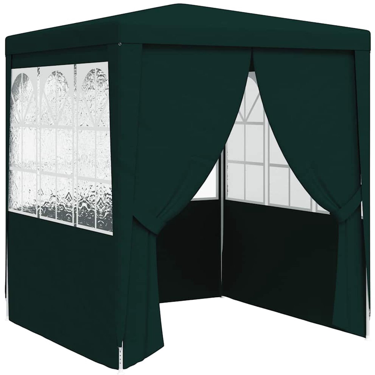 vidaXL Partytent met zijwanden professioneel 90 g/m? 2.5x2.5 m groen