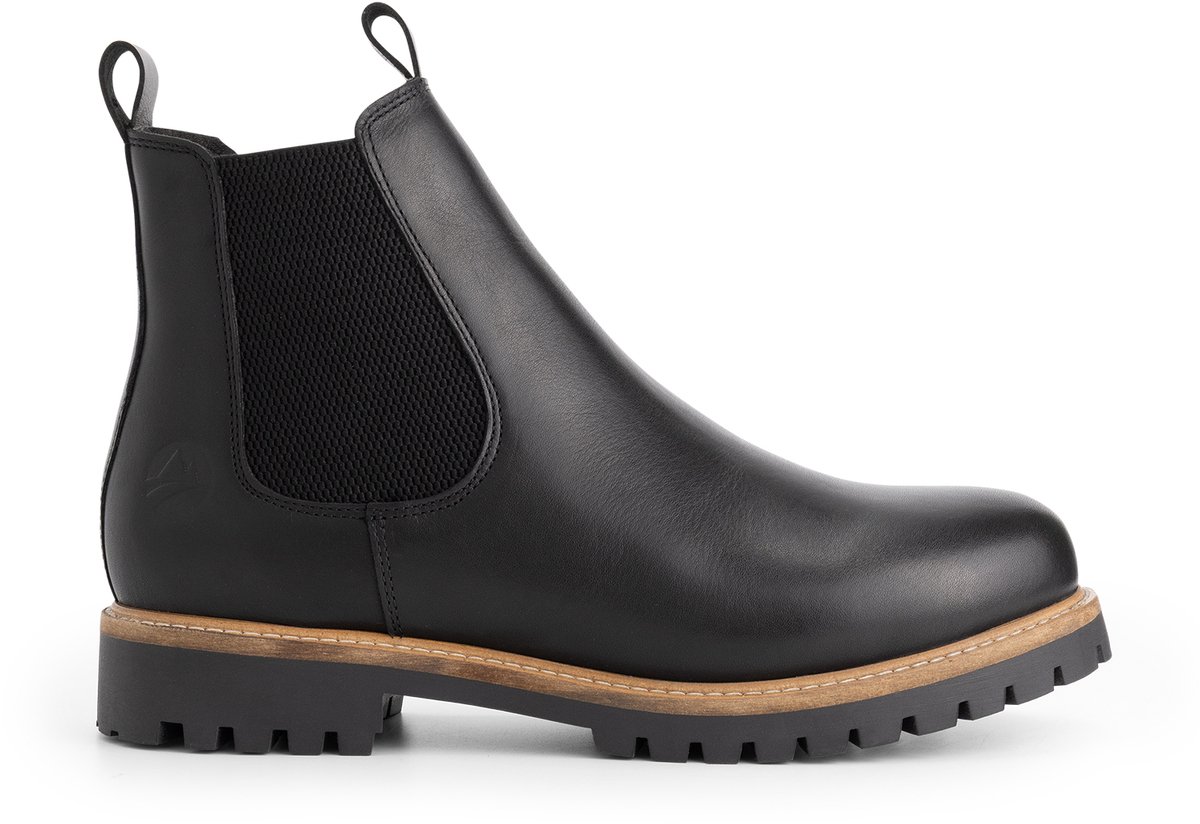 Travelin’ Nodeland Heren Chelsea boots Leer Zwart