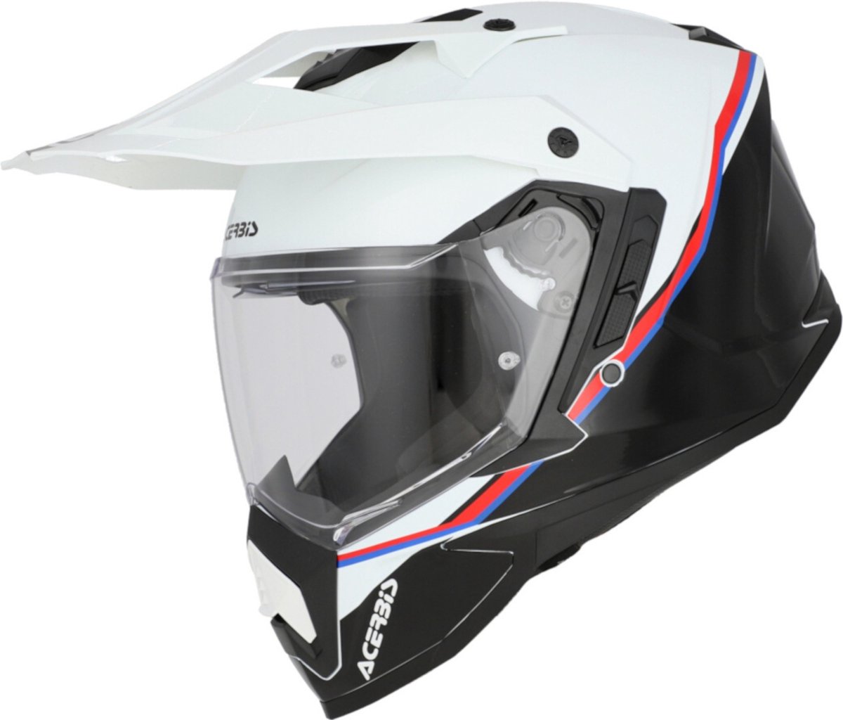 Acerbis Assault Graphic Wit Zwart Adventure Integraalhelm - Helm