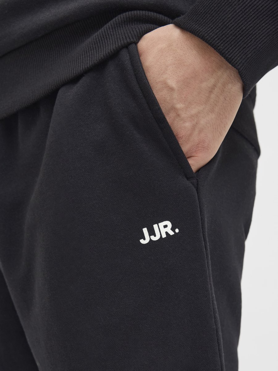 JJ REBEL JREBGORM REG REBEL LOGO SWEAT SHORTS SN Heren Trackshort - Black — afbeelding 4