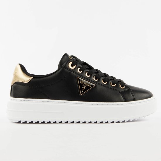 Baskets pour femmes Guess Denesa - Baskets en cuir - Femme - Zwart - Pointure 36