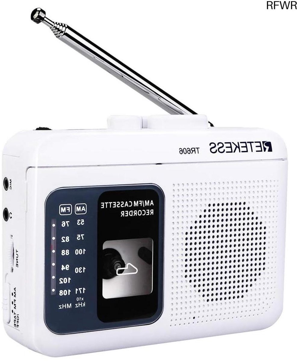RFWR® Draagbare FM/AM Radio met Cassette-Speler en Recorder