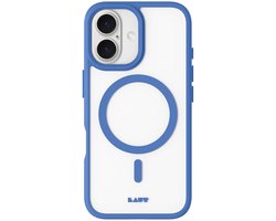 LAUT HUEX PROTECT Hoesje, Mat, Soft-Touch Afwerking, MagSafe® Compatibel, IMPKT Cell® Valbescherming, iPhone 15 Plus, Heron Blue