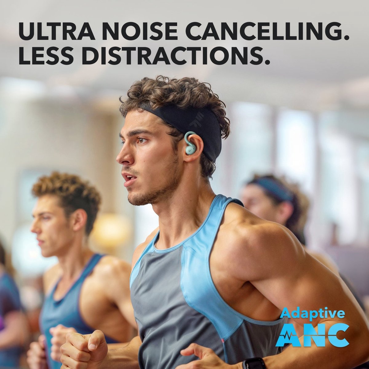 Anker soundcore Sport X20 ANC - Draadloze Oordopjes met Oorhaken - Groen thumbnail 2