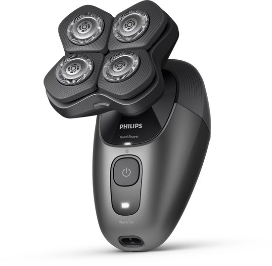 Philips Series 7000 Headshaver - Scheerapparaat mannen hoofd - Wet&Dry - Flexibele scheerkop - Opbergetui - Reinigingsstation- HS7980/15