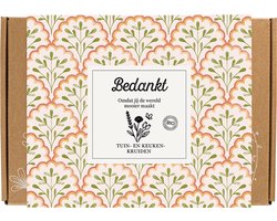 Blossombs Giftbox Small - 7 Zaadbommetjes - Bedankt - Tuin- en Keukenkruiden Mix - Kruiden Cadeau