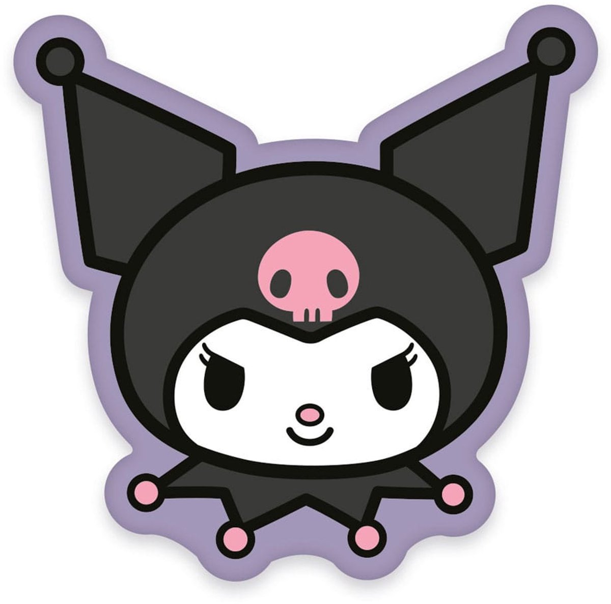 Herding Sanrio Pillow Kuromi Face 36 cm Kussens