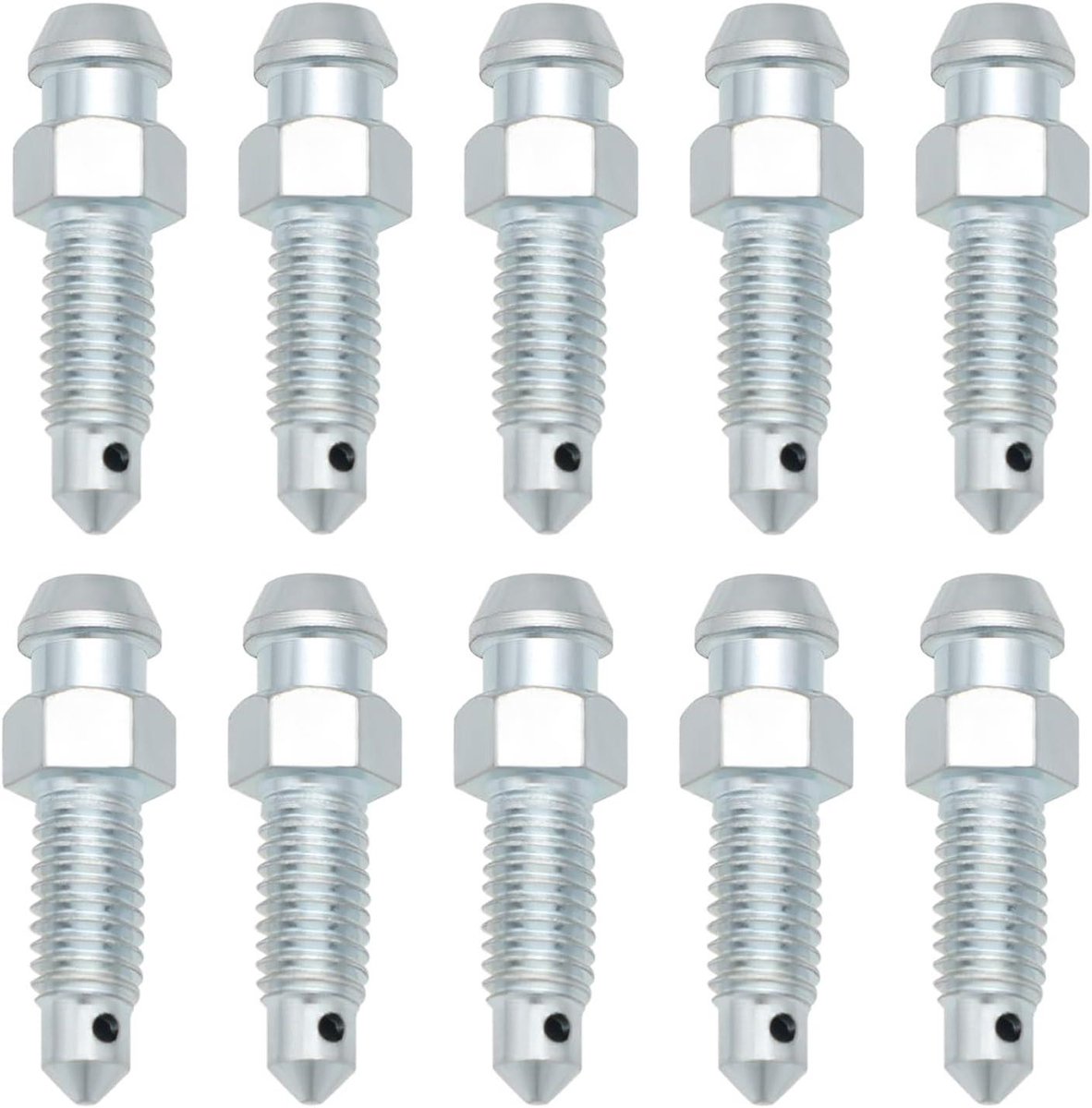 Allecto Plus - Metrische Remklauw Nippel M6x1mm - 10 Stuks - Voorkomt Remvloeistoflekken