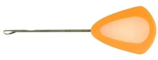 Oranje lipped needle met een doorzichtige, gloeiende kern, los op een witte achtergrond.
