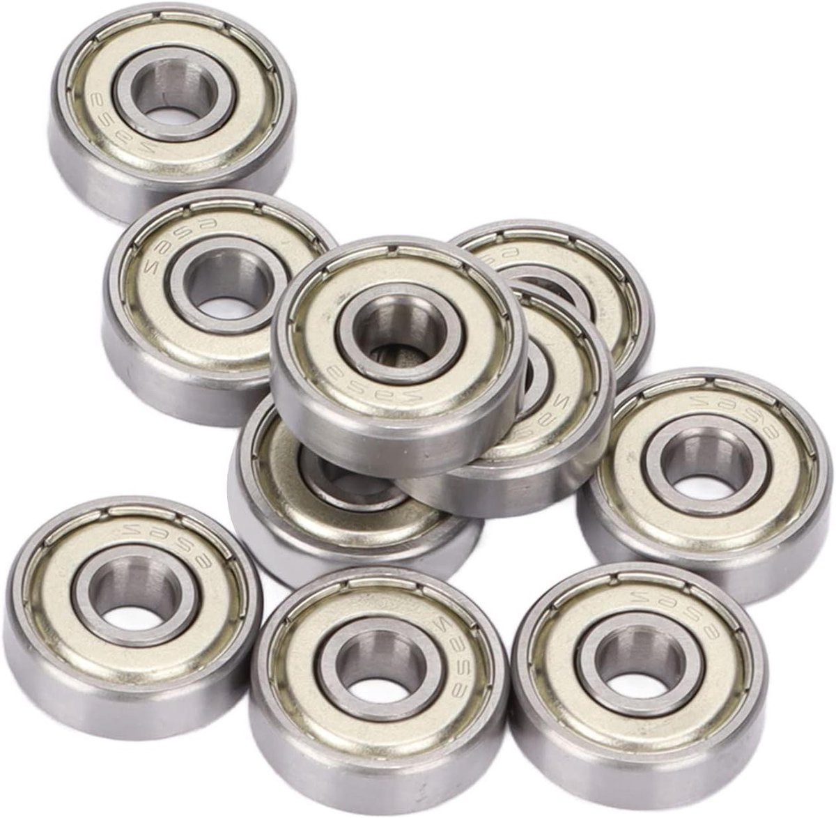 Allecto Plus - 10 stuks Kogellager 6x19x6mm - RVS - Dubbel afgeschermde Groefkogellagers - Duurzame kwaliteit