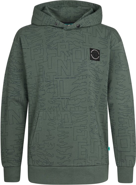 Petrol Industries - Sweat à capuche imprimé intégral Garçons Blue Ridge - Vert - Taille 116