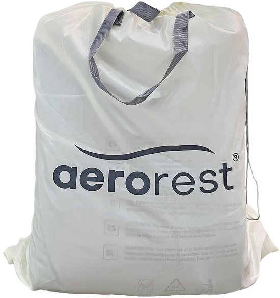 AeroRest Prime Frame 2-persoons luchtbed - Extra lang - 210 cm - Inclusief bijpassend hoeslaken + reparatiekit - Ideaal luchtbed voor langere personen - 2-in-1 luchtbed van Merkloos — afbeelding 5