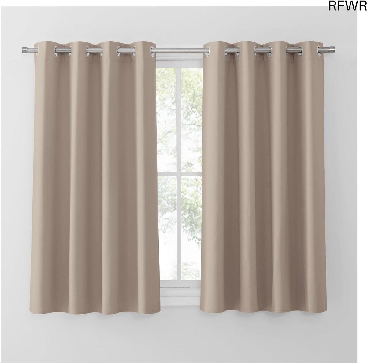 RFWR® Verduisteringsgordijnen voor Woonkamer en Slaapkamer - 132x150 cm (2 Panelen)