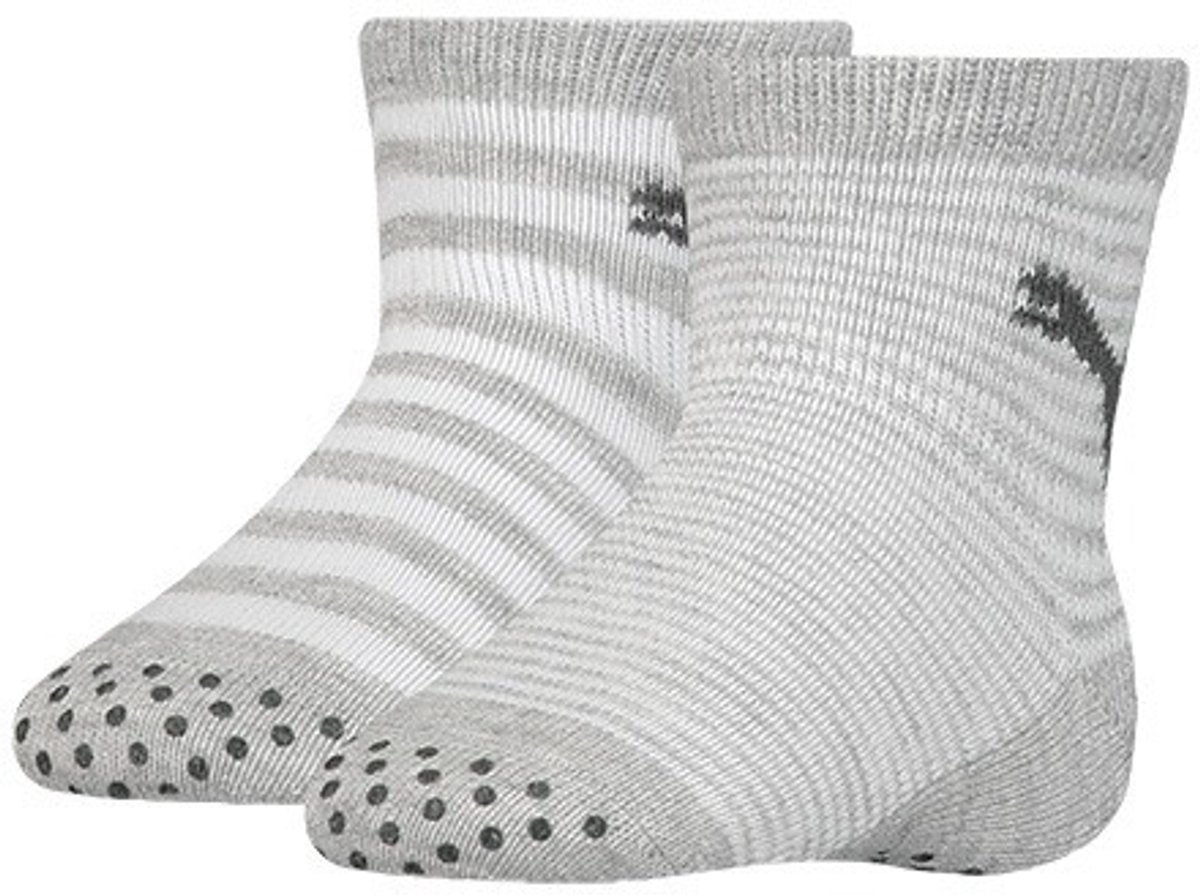 PUMA Babysokken 2-Pack Antislip Grijs