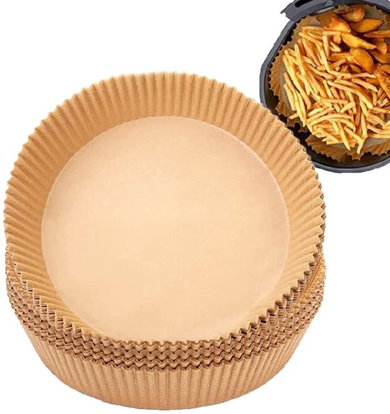 ZFRITP 200 Stuks Rond Bamboe Bakpapier, Hittebestendig, Anti-Aanbaklaag, Voor Stoommand, Cake