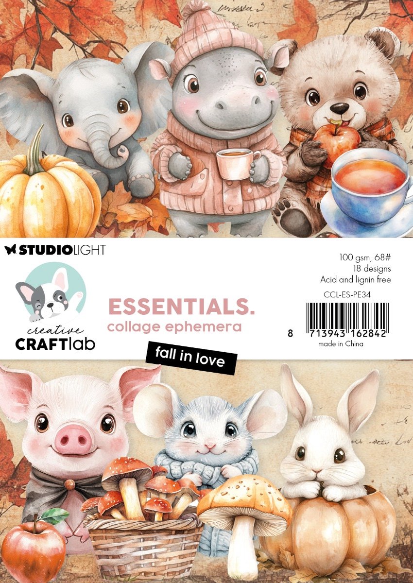 Collage ephemera Fall in love - Essentials nr. 34