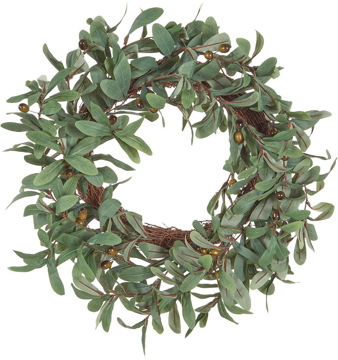DANRUN - Decoratieve krans - Groen - Synthetisch