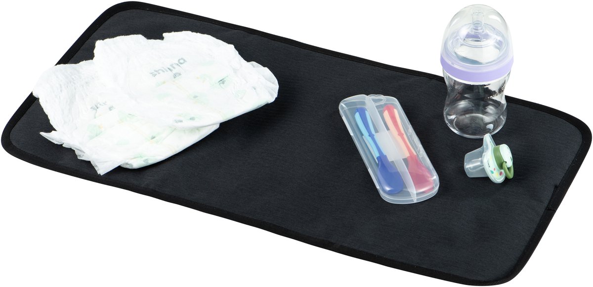 Baby Garden Salerno Luiertas Rugzak Rolltop 20-25L Zwart thumbnail 2