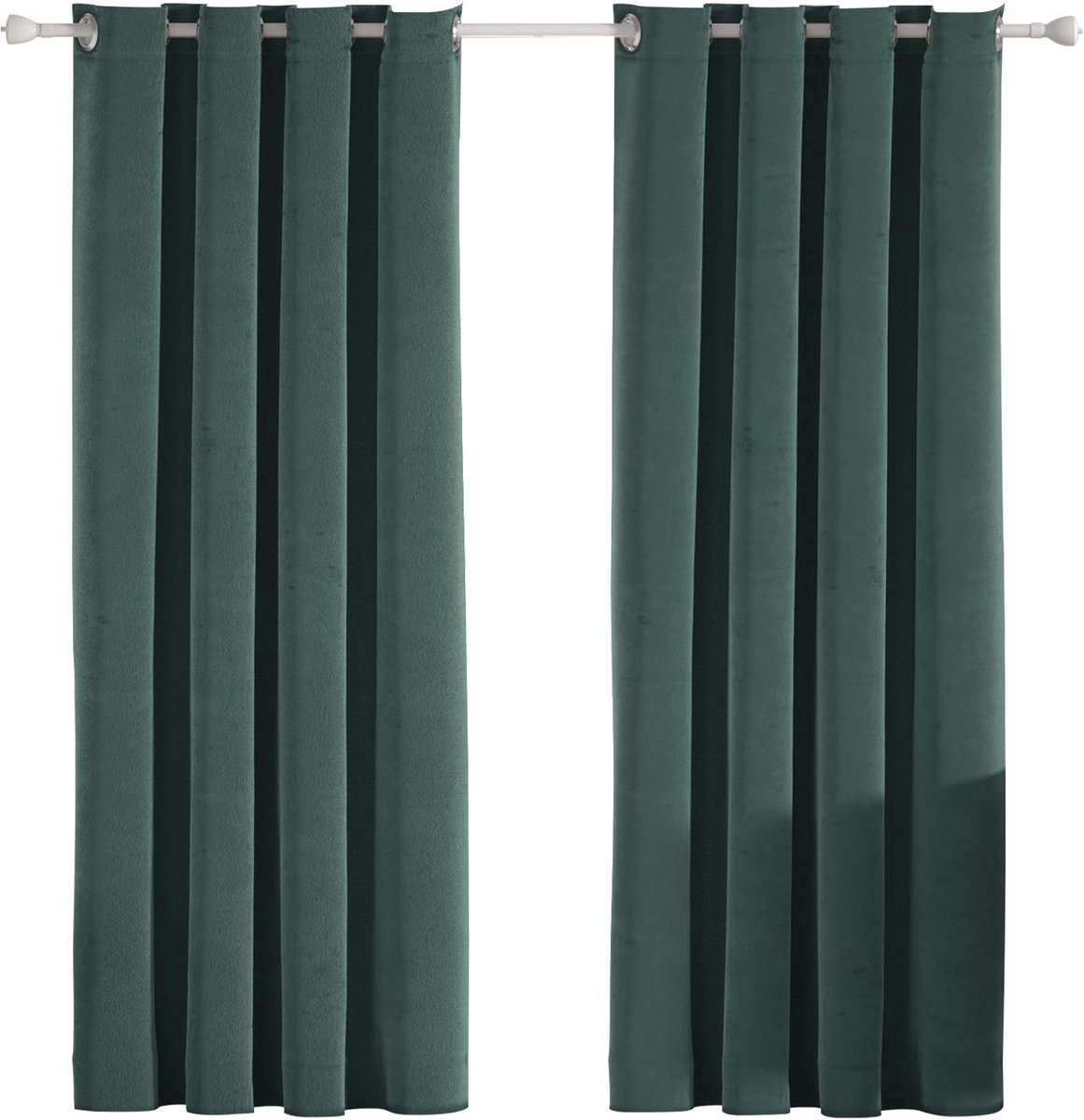Ibenzoa Geluidsisolerende en Energiezuinige Fluwelen Verduisteringsgordijnen voor Optimale Comfort donkergroen