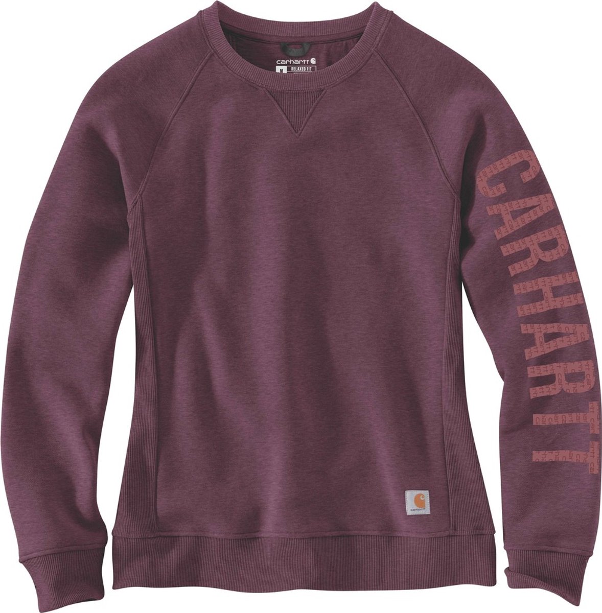 Carhartt Damen Clarksburg Crewneck Sweatshirt Blackberry Heather-L Paars