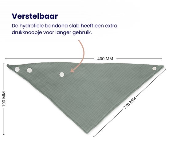Funnies Hydrofiele Bandana Slabbetjes 10-Pack Milk Coffee - Slabbers - Kwijldoekjes - Baby Slab - Spuugdoek - 100% Katoen - Zacht - Ademend - Baby Accessoires - Voeden - Kwijlen - Newborn - Set van 10 Stuks - Wasbaar - Unisex — afbeelding 4