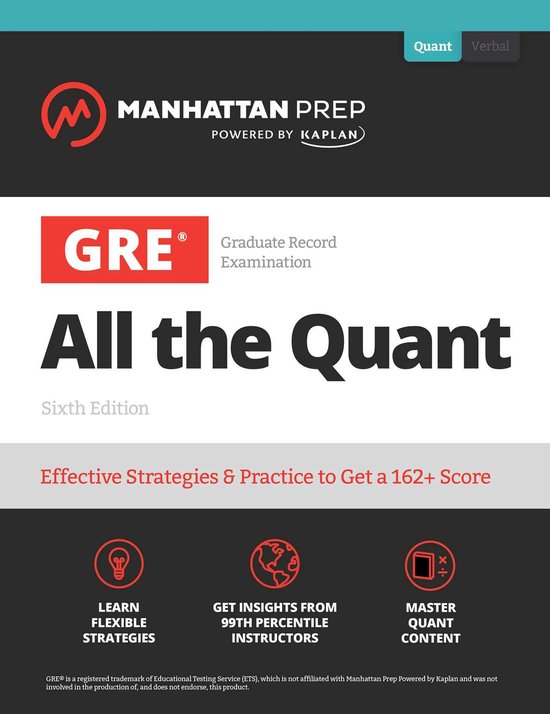 Manhattan Prep GRE Prep - GRE All the Quant - cover