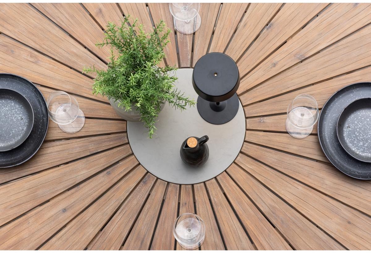Svea - Tatiana ronde tuintafel - ø140 cm - naturel