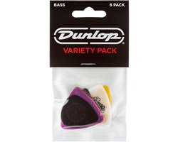 Dunlop PVP117 Bas Plectrum Variety 6-Pack - Plectra, voor bas, 0.73mm tot 1.14mm, mix van 6 stuks
