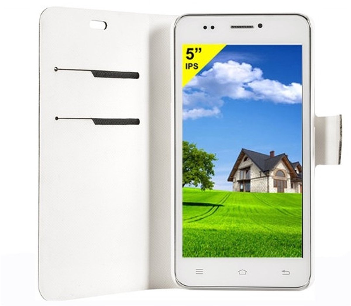 New Majestic CASE23 mobiele telefoon behuizingen Folioblad Wit