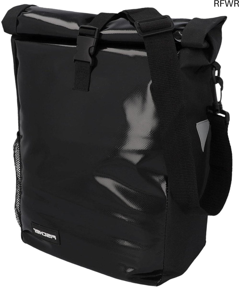 RFWR® Waterafstotende Fietstas met Schouderriem en Reflectoren - 18 Liter Zwart
