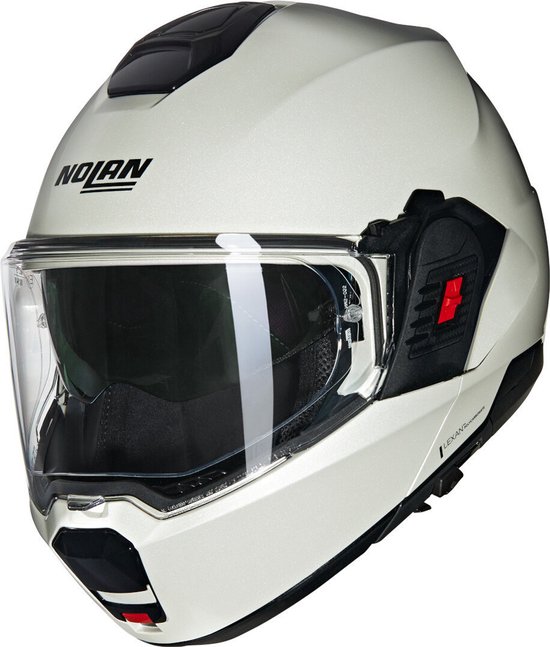 Nolan N120-1 Classico Nobile 320 Pearl Glossy Systeemhelm - Maat XXL - Helm