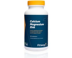 Fittergy Supplements Calcium Magnesium Zink - 2 x 120 tabletten - 120 stuks