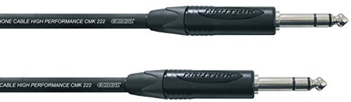 Cordial CPM 2 VV-MS Jackkabel stereo 2 m - Stereo patch kabel