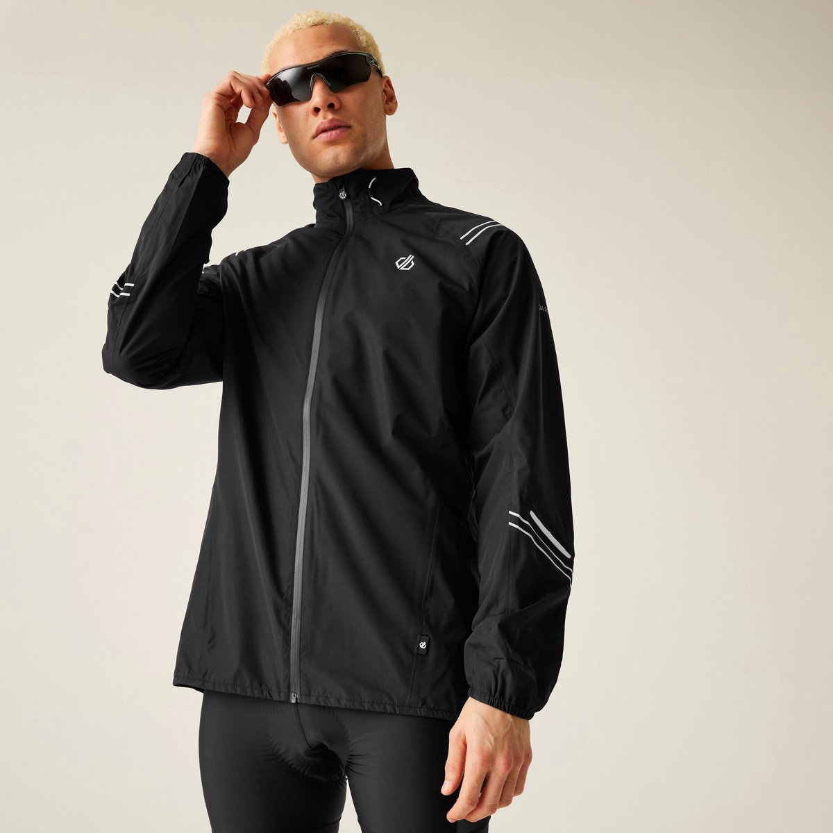 Jas Racefiets Waterproof Ademend Lichtgewicht Zwart