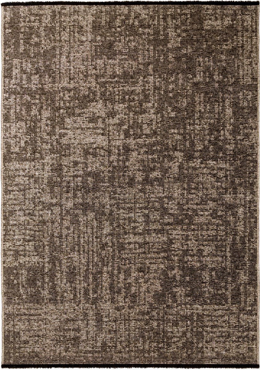 Muratap SPACE Vloerkleed – Laagpolig Velours – Modern & Sportief – Katoen & Chenille – Beige- 80x250 CM