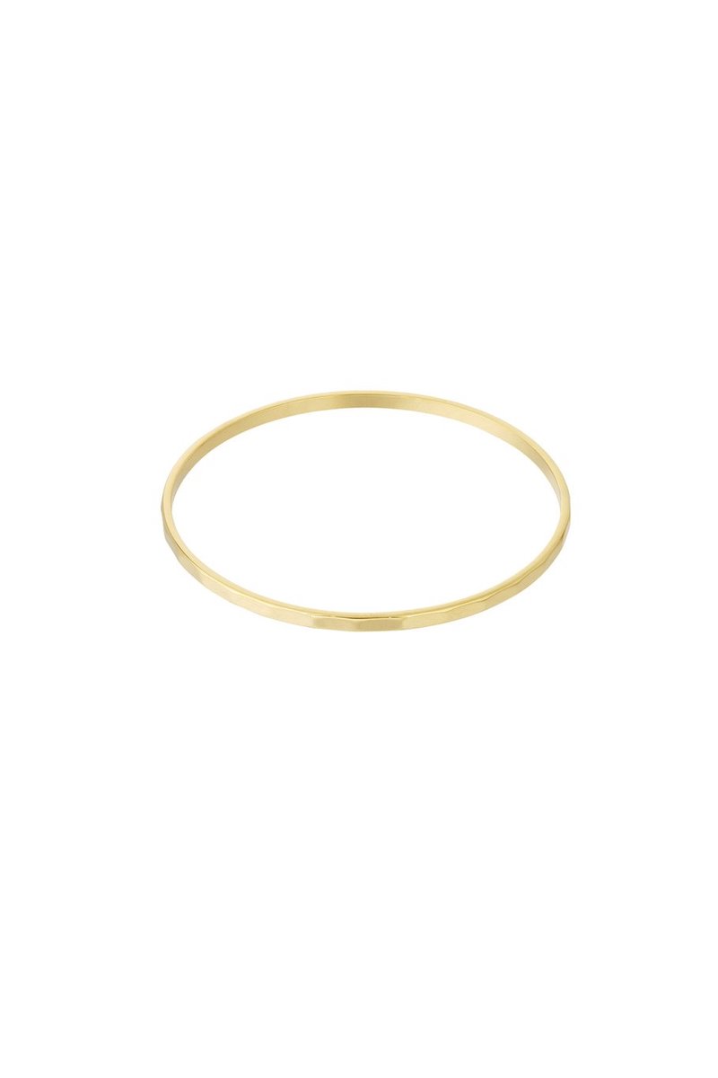 Bijoutheek Armband (Sieraad) Bangle Angular Goud