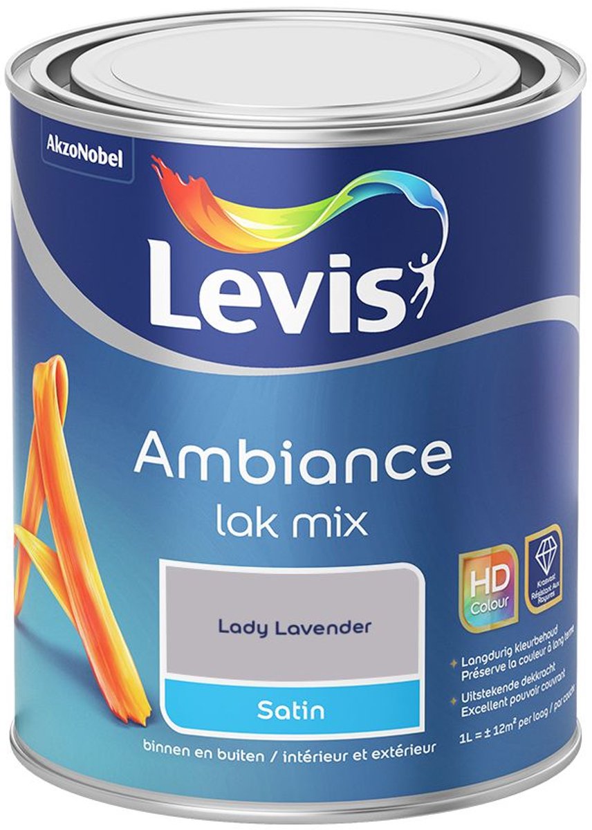 Levis - Ambiance Lak Satin Mix - Lady Lavender - Mengverf - 1 L