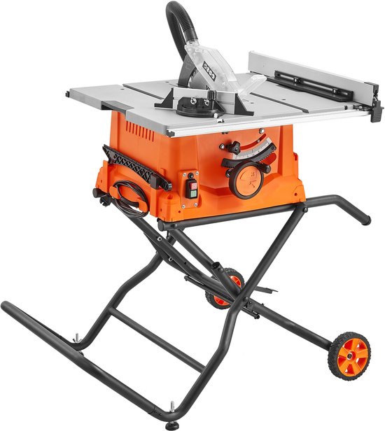 400 W mini tafelcirkelzaag met 4 messen, kleine precisie-tafelcirkelzagen, draagbare DIY miniatuurtafelcirkelzagen, 0-90° instelbare hoek, 0,1-30 mm zaagblad in hoogte verstelbaar en veiligheidsklep